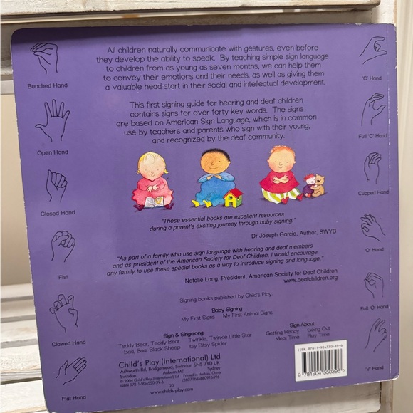 $5 bundled - My First Signs large board book - Picture 2 of 6